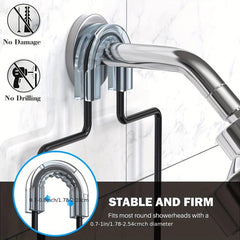 Shower Caddy Over Shower Head Anti Swing Rustproof Shower Organizer