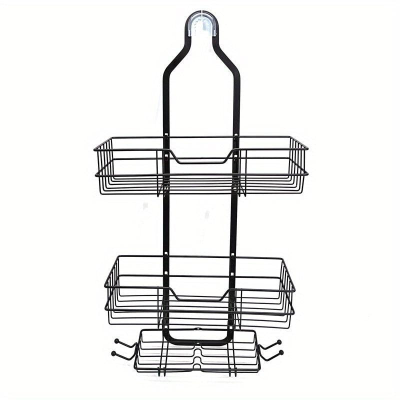 Shower Caddy Over Shower Head Anti Swing Rustproof Shower Organizer
