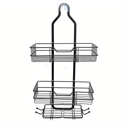 Shower Caddy Over Shower Head Anti Swing Rustproof Shower Organizer