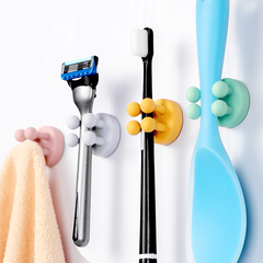 Silicone Toothbrush Razor Holders Bathroom Hooks Home Organizer