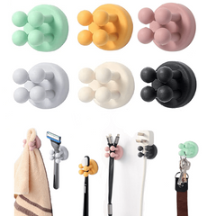 Silicone Toothbrush Razor Holders Bathroom Hooks Home Organizer