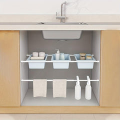 Telescopic Shower Curtain Rod with Non Perforated Coating