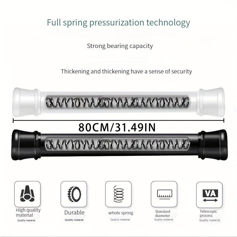 Telescopic Shower Curtain Rod with Non Perforated Coating