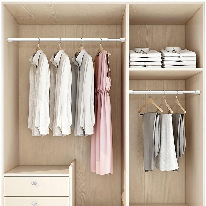 Telescopic Shower Curtain Rod with Non Perforated Coating