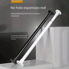 Telescopic Shower Curtain Rod with Non Perforated Coating