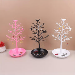 Bird Tree Shaped Jewelry Display Rack Necklace Pendant Earring Organizer