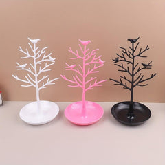 Bird Tree Shaped Jewelry Display Rack Necklace Pendant Earring Organizer