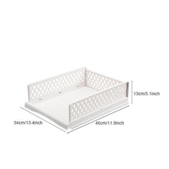 Folding Closet Organizer Storage Box Plastic Stackable Storage Basket