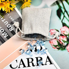 Canvas Drawstring Bag Jewelry Gift Bag Wedding Candy Gift Packaging Pocket