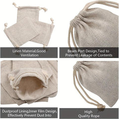 Canvas Drawstring Bag Jewelry Gift Bag Wedding Candy Gift Packaging Pocket