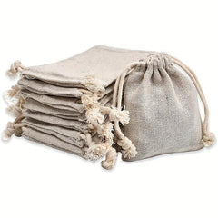 Canvas Drawstring Bag Jewelry Gift Bag Wedding Candy Gift Packaging Pocket