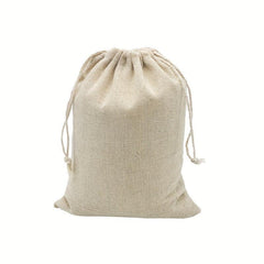 Canvas Drawstring Bag Jewelry Gift Bag Wedding Candy Gift Packaging Pocket