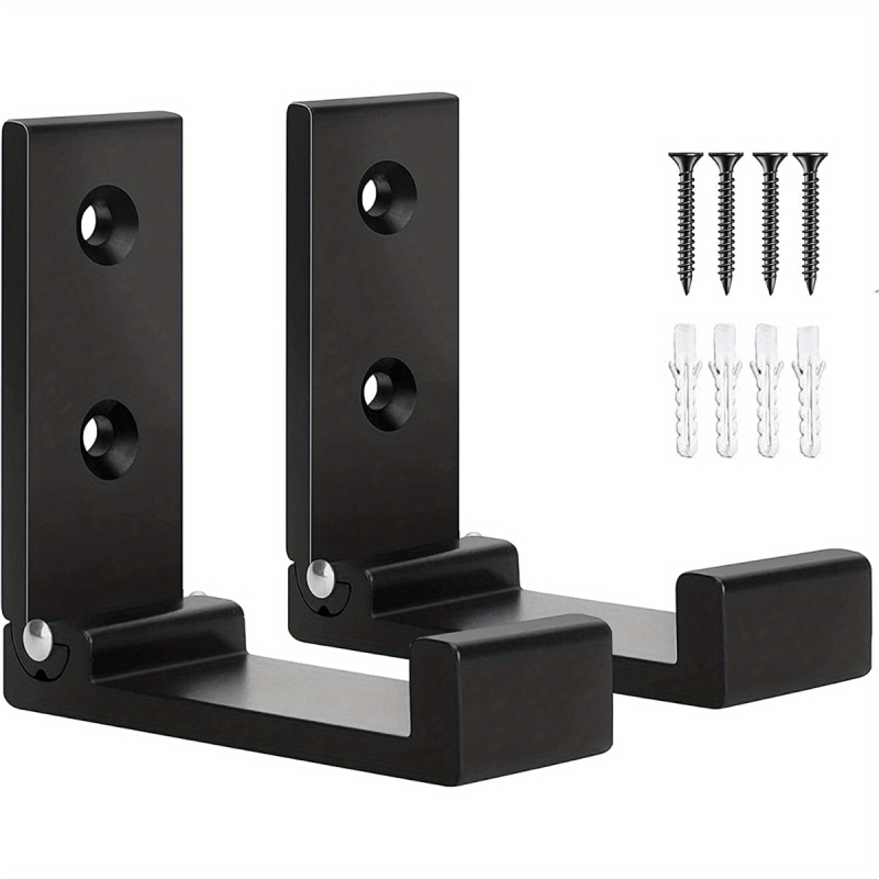 4pcs Foldable Wall Mounted Coat Hooks Heavy Duty Aluminum Alloy Hooks