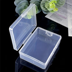 High Transparent Storage Box PP Plastic Small Box Rectangle Covered Jewelry Earr