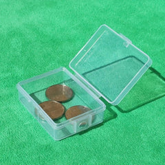 High Transparent Storage Box PP Plastic Small Box Rectangle Covered Jewelry Earr