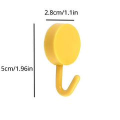 5pcs Small Plastic Self Adhesive Single Sticky Hook for Home Room Wall Door