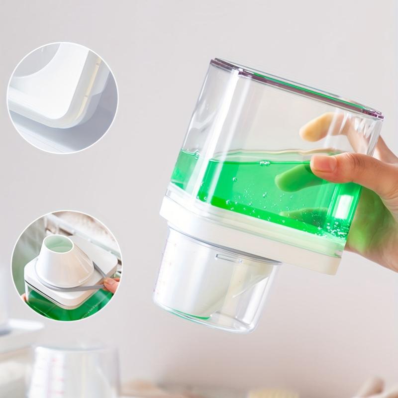 Laundry Powder Storage Box with Sealed Lid & Measuring Cup