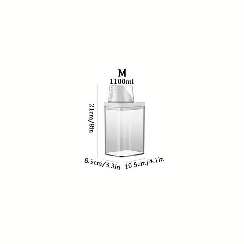 Laundry Powder Storage Box with Sealed Lid & Measuring Cup