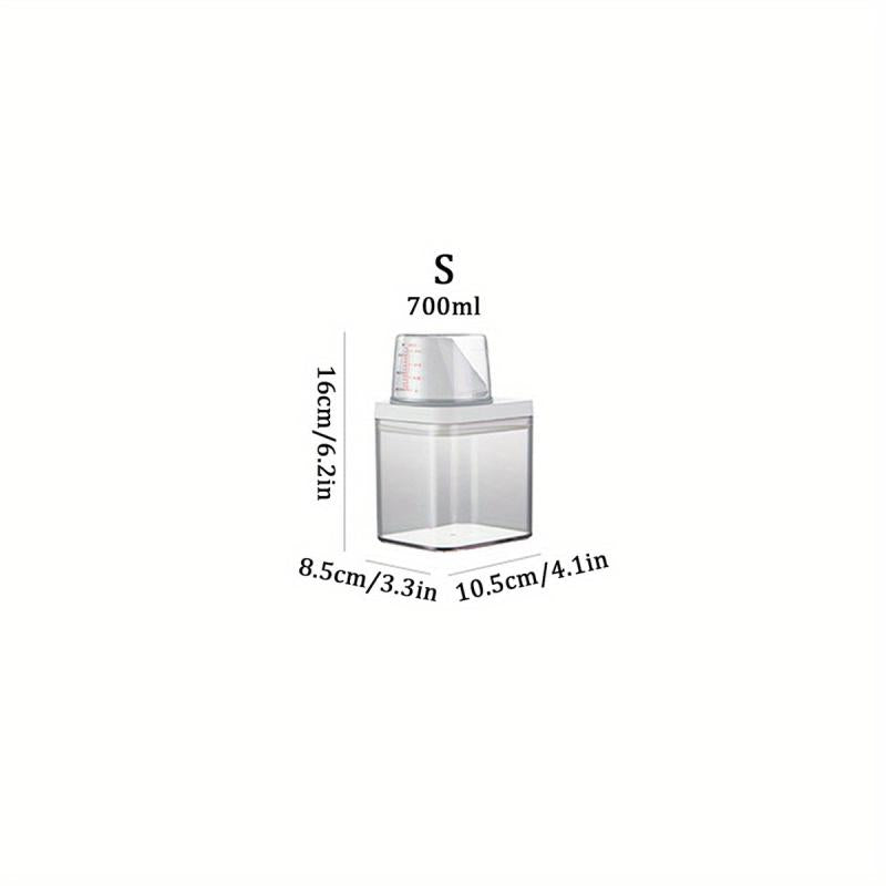 Laundry Powder Storage Box with Sealed Lid & Measuring Cup