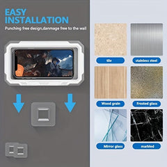 3pcs Adhesive Hooks for Wall Shower Phone Holder