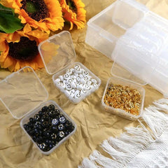 Clear Plastic Jewelry Storage Box for Nails Beads Crafts