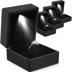 LED Jewelry Box for Ring Necklace - Perfect Gift Case and Display Packaging