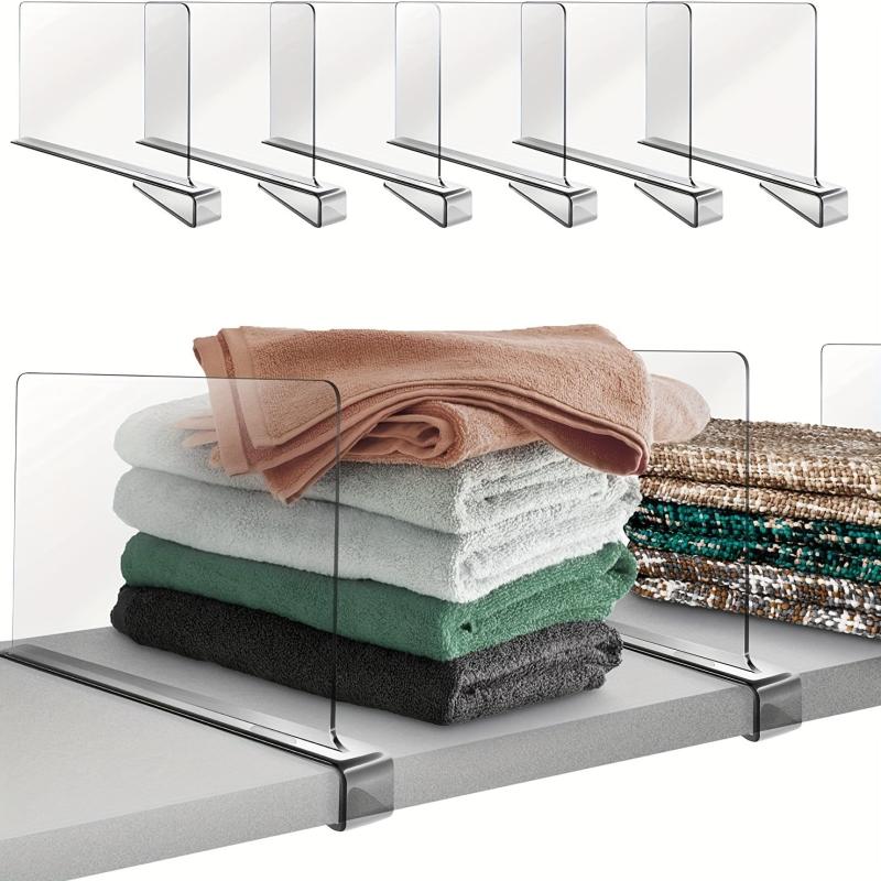 Acrylic Shelf Dividers Closet Separator Wood Closet Room Decor