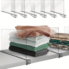 Acrylic Shelf Dividers Closet Separator Wood Closet Room Decor