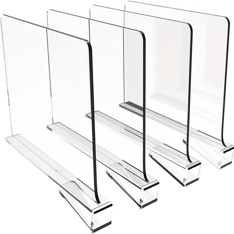 Acrylic Shelf Dividers Closet Separator Wood Closet Room Decor