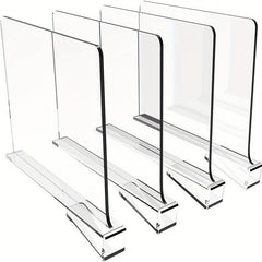 Acrylic Shelf Dividers Closet Separator Wood Closet Room Decor