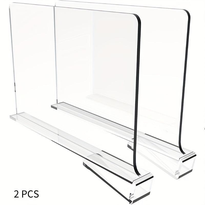 Acrylic Shelf Dividers Closet Separator Wood Closet Room Decor
