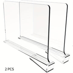 Acrylic Shelf Dividers Closet Separator Wood Closet Room Decor