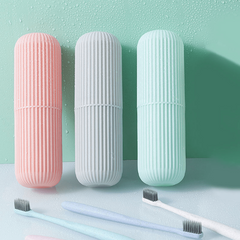 Portable Toothbrush Holder Travel Case Toothpaste Storage Container