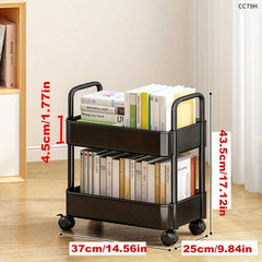 Small Cart Double Armrest Shelf Bathroom Toilet Vertical Shelf