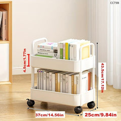 Small Cart Double Armrest Shelf Bathroom Toilet Vertical Shelf