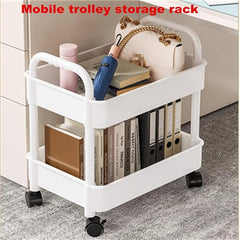 Small Cart Double Armrest Shelf Bathroom Toilet Vertical Shelf