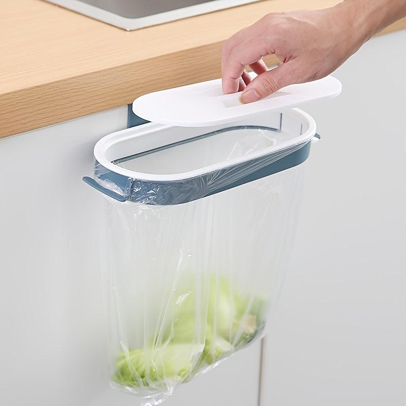 Stylish Hanging Garbage Bag Holder with Cover - Home Organizer