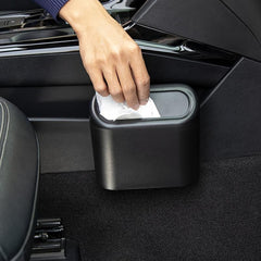 Car Mounted Trash Can Mini Garbage Bin Car Storage Box Organizer