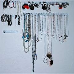9pcs Jewelry Holder Storage Hooks Adhesive Wall Hanging