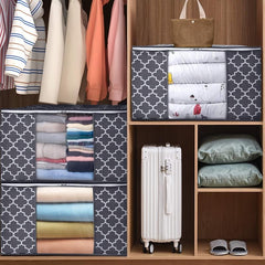 3-Pack 85L Storage Bags Large Blanket Clothes Organizer
