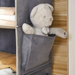 6 Shelf Foldable Wardrobe Hanging Storage Bag and Underwear Organizer