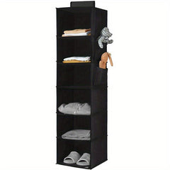 6 Shelf Foldable Wardrobe Hanging Storage Bag and Underwear Organizer