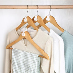24pcs Plastic Clothes Hanger Hook Stackable Connection Mini Accessorie