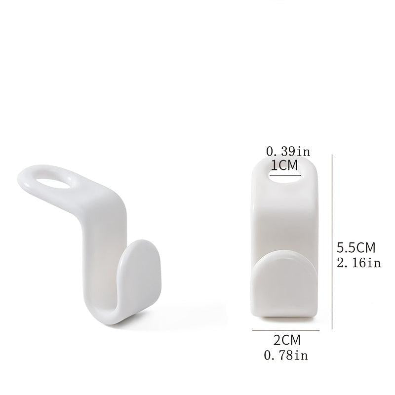 24pcs Plastic Clothes Hanger Hook Stackable Connection Mini Accessorie