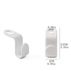 24pcs Plastic Clothes Hanger Hook Stackable Connection Mini Accessorie