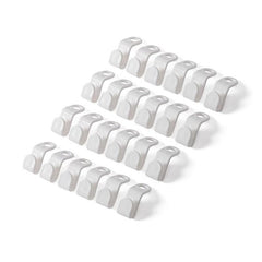 24pcs Plastic Clothes Hanger Hook Stackable Connection Mini Accessorie