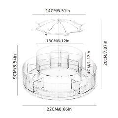 360 Rotating Acrylic Makeup Organizer for Jewelry & Cosmetics