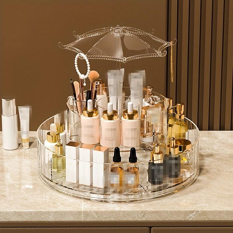 360 Rotating Acrylic Makeup Organizer for Jewelry & Cosmetics