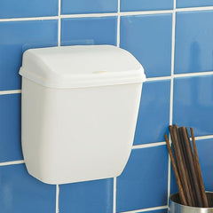 Wall Mounted Trash Can with Lid for Bathroom and Kitchen