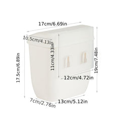 Wall Mounted Trash Can with Lid for Bathroom and Kitchen